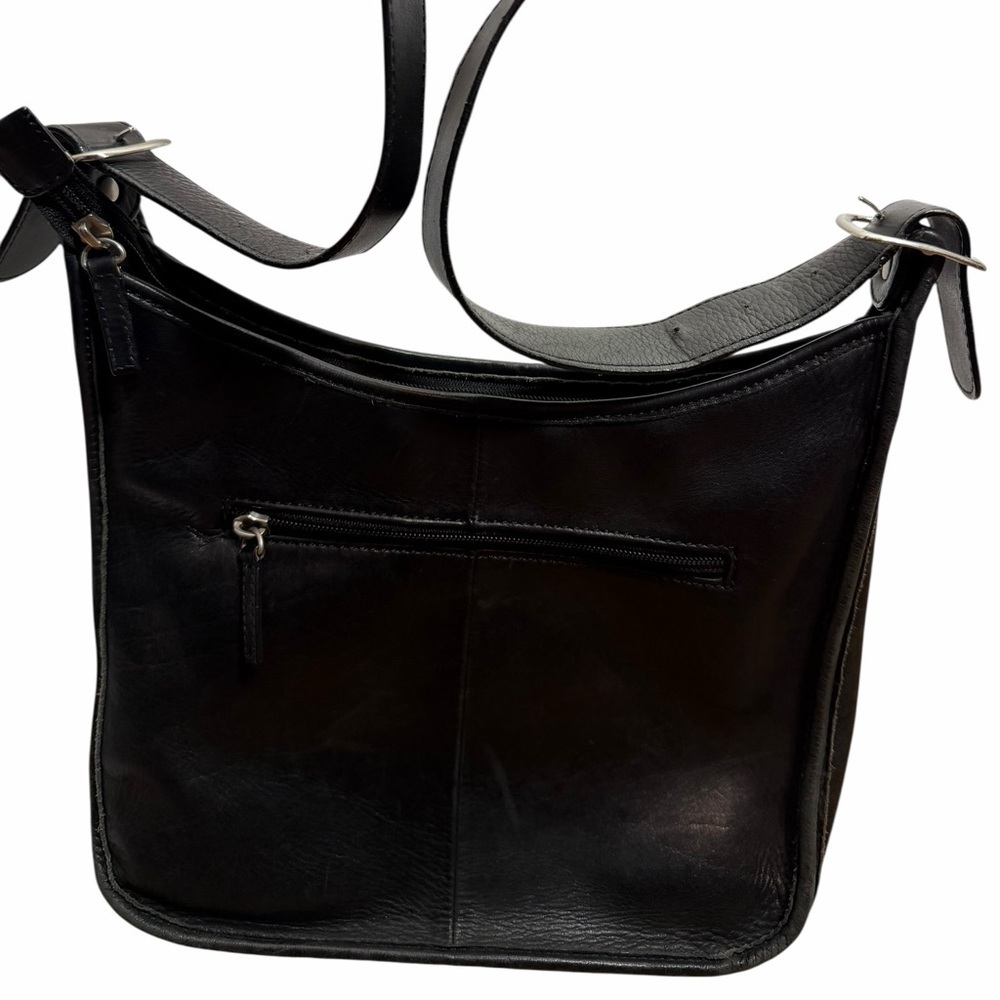 Great Canadian Leather - Sleek Black Leather Shoulder Bag - Casual - Picture 2 of 4